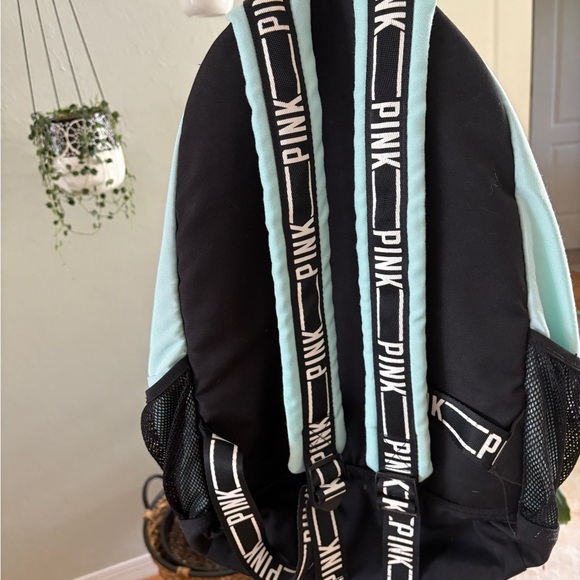 PINK Victoria's Secret Teal and Black Bag with Modern Design - Picture 15 of 16